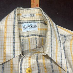 Career Club Belgrave Square Yellow Plaid Men's Shirt